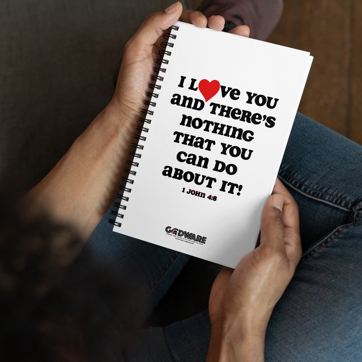 I Love You Spiral notebook - White