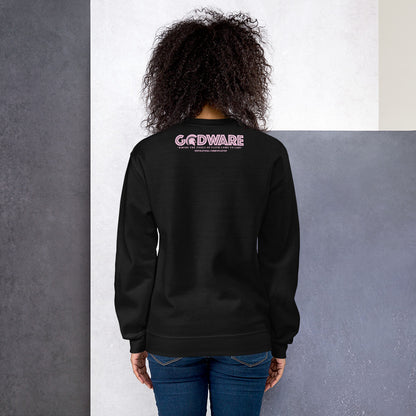 Godware Logo Unisex Sweatshirt - Light pink logo