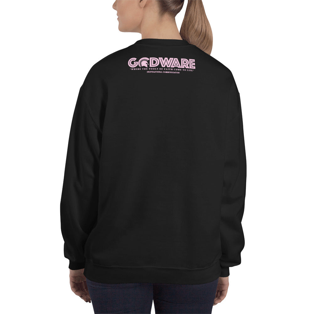 Godware Logo Unisex Sweatshirt - Light pink logo