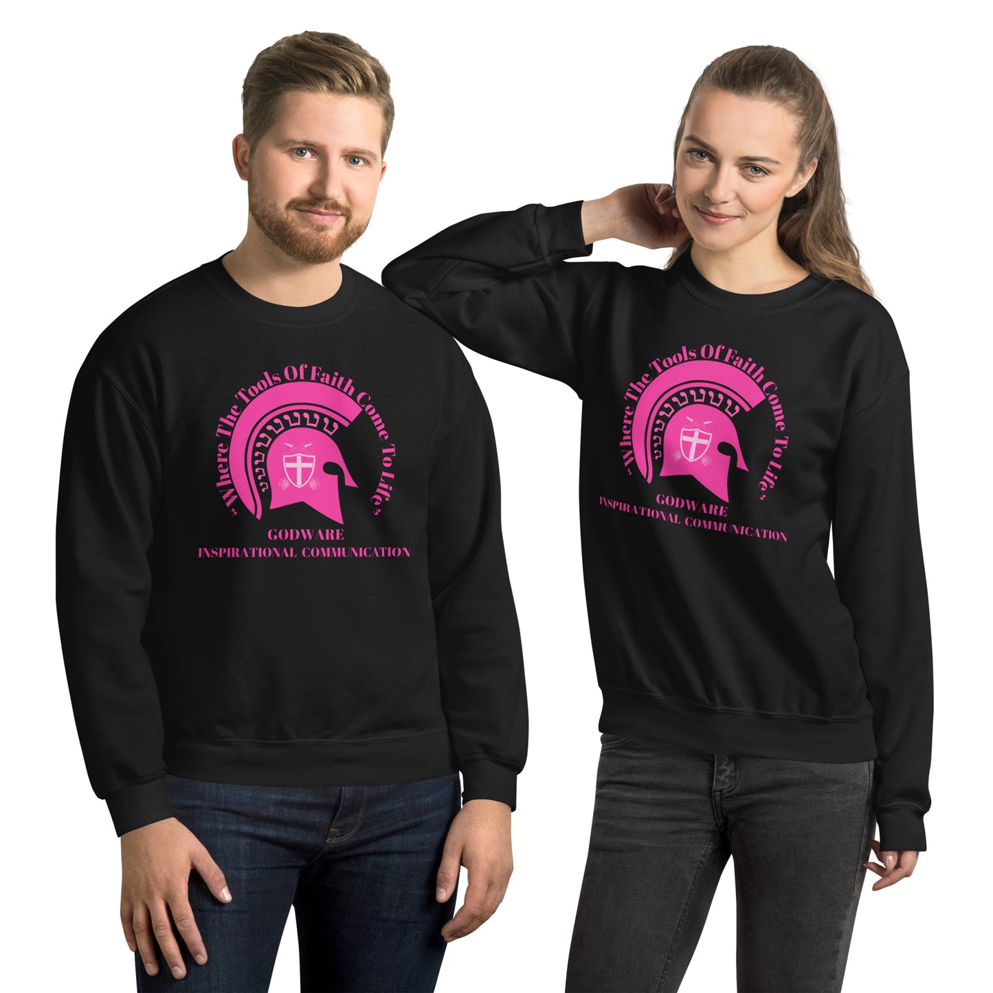 Godware Logo Unisex Sweatshirt - Hot Pink logo