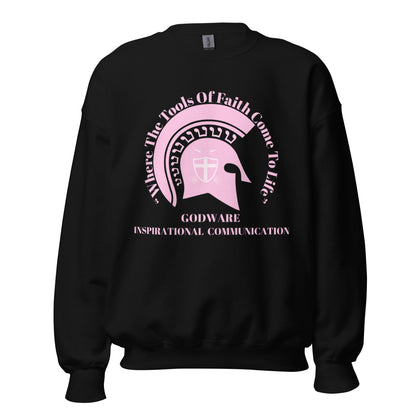 Godware Logo Unisex Sweatshirt - Light pink logo