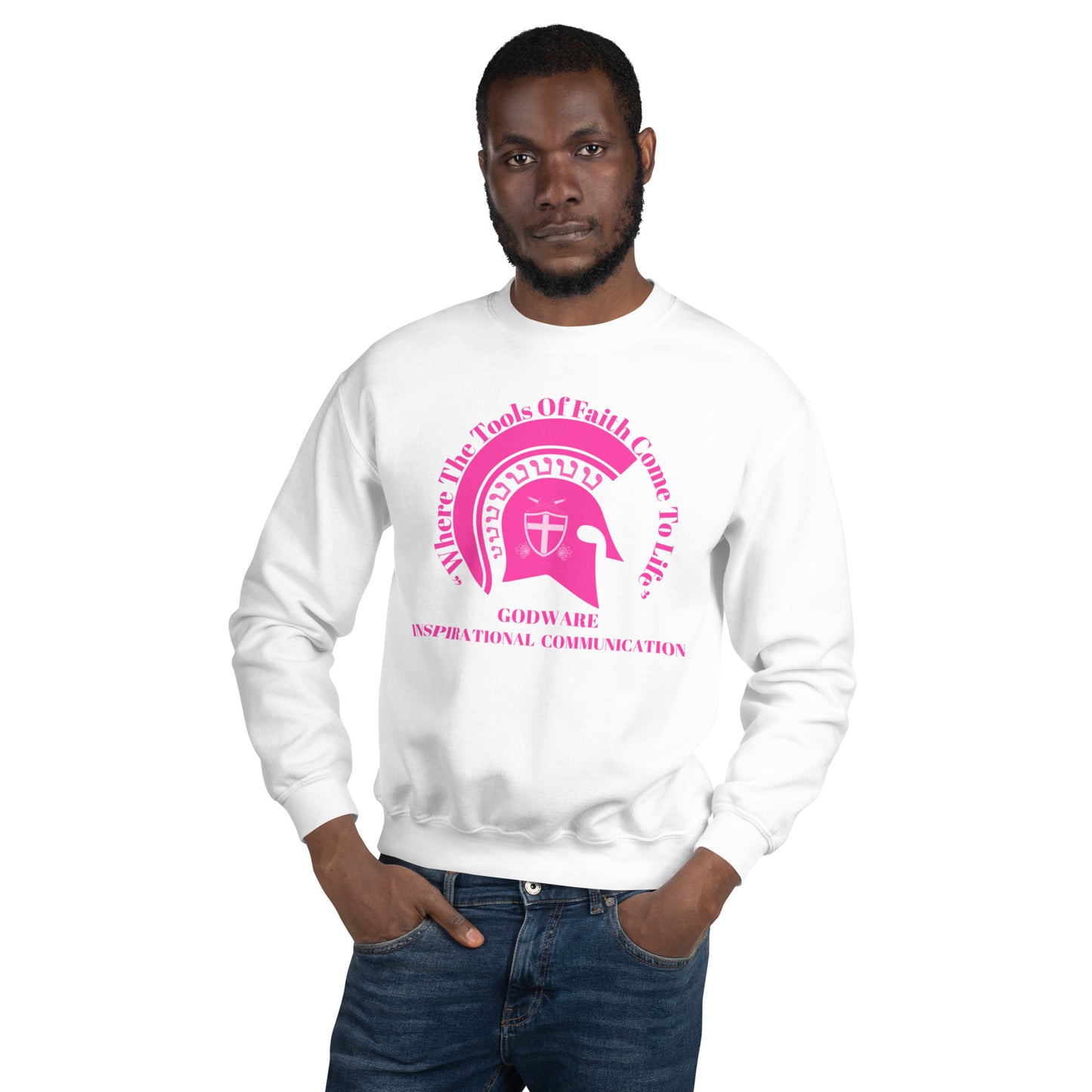 Godware Logo Unisex Sweatshirt - Hot Pink logo