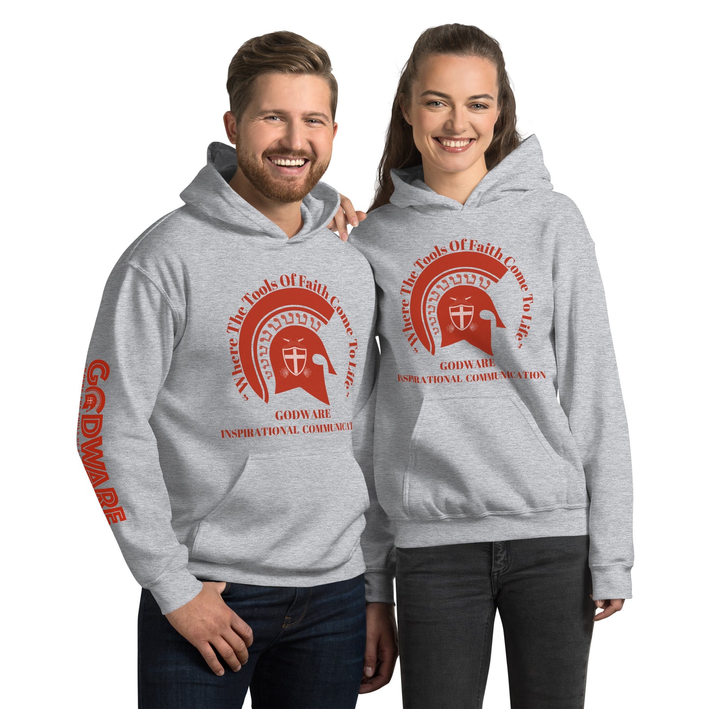 Godware Brand Helmet Logo Unisex hoodie - Poppy logo