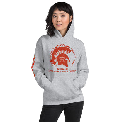 Godware Brand Helmet Logo Unisex hoodie - Poppy logo