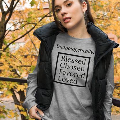 Unapologetic Inspirational Unisex Long Sleeve Tee