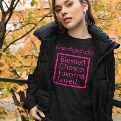 Unapologetic Inspirational Unisex Long Sleeve Tee