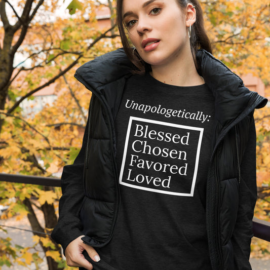 Unapologetic Inspirational Unisex Long Sleeve Tee