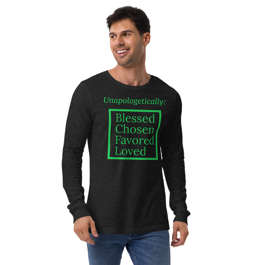 Unapologetic Inspirational Unisex Long Sleeve Tee