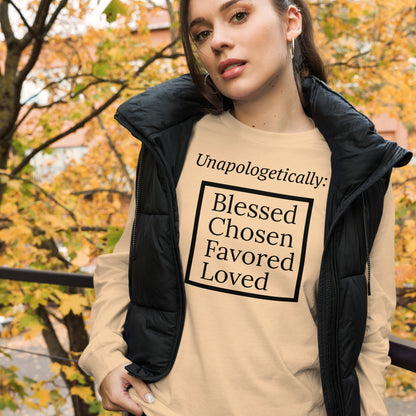 Unapologetic Inspirational Unisex Long Sleeve Tee