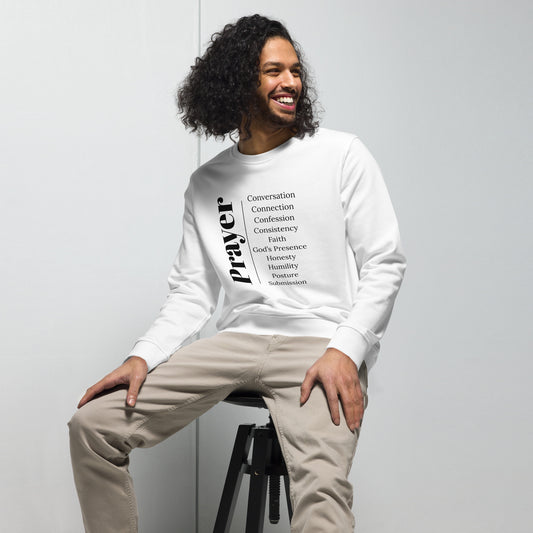 Prayer Collection, Inspirational "Organic" sweatshirt - Black Print