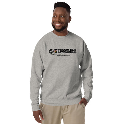 Godware logo (Premium Cotton) Sweatshirt - Black print