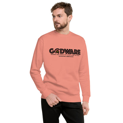 Godware logo (Premium Cotton) Sweatshirt - Black print