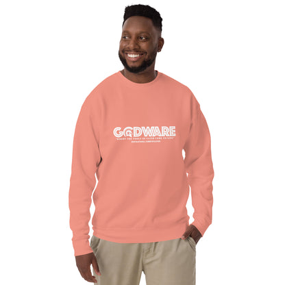 Godware logo (Premium Cotton) Sweatshirt  - White print