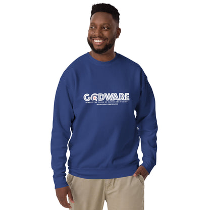 Godware logo (Premium Cotton) Sweatshirt  - White print