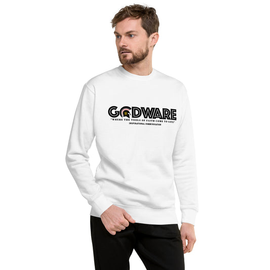 Godware phrase logo (Premium) Sweatshirt - Black print