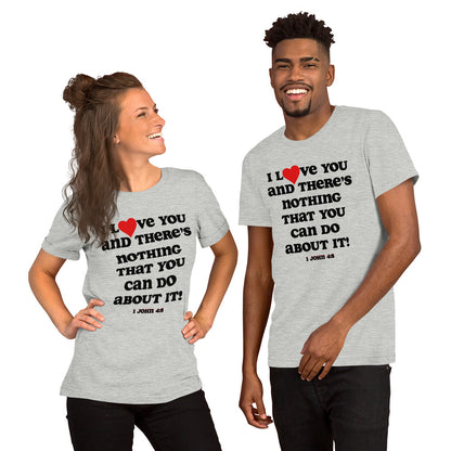 I Love You Unisex (Plus) t-shirt - White print