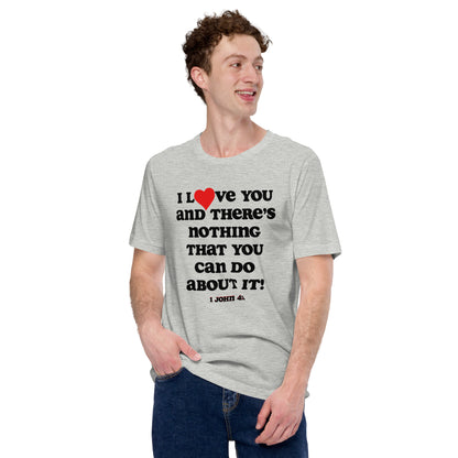 I Love You Unisex (Plus) t-shirt - White print