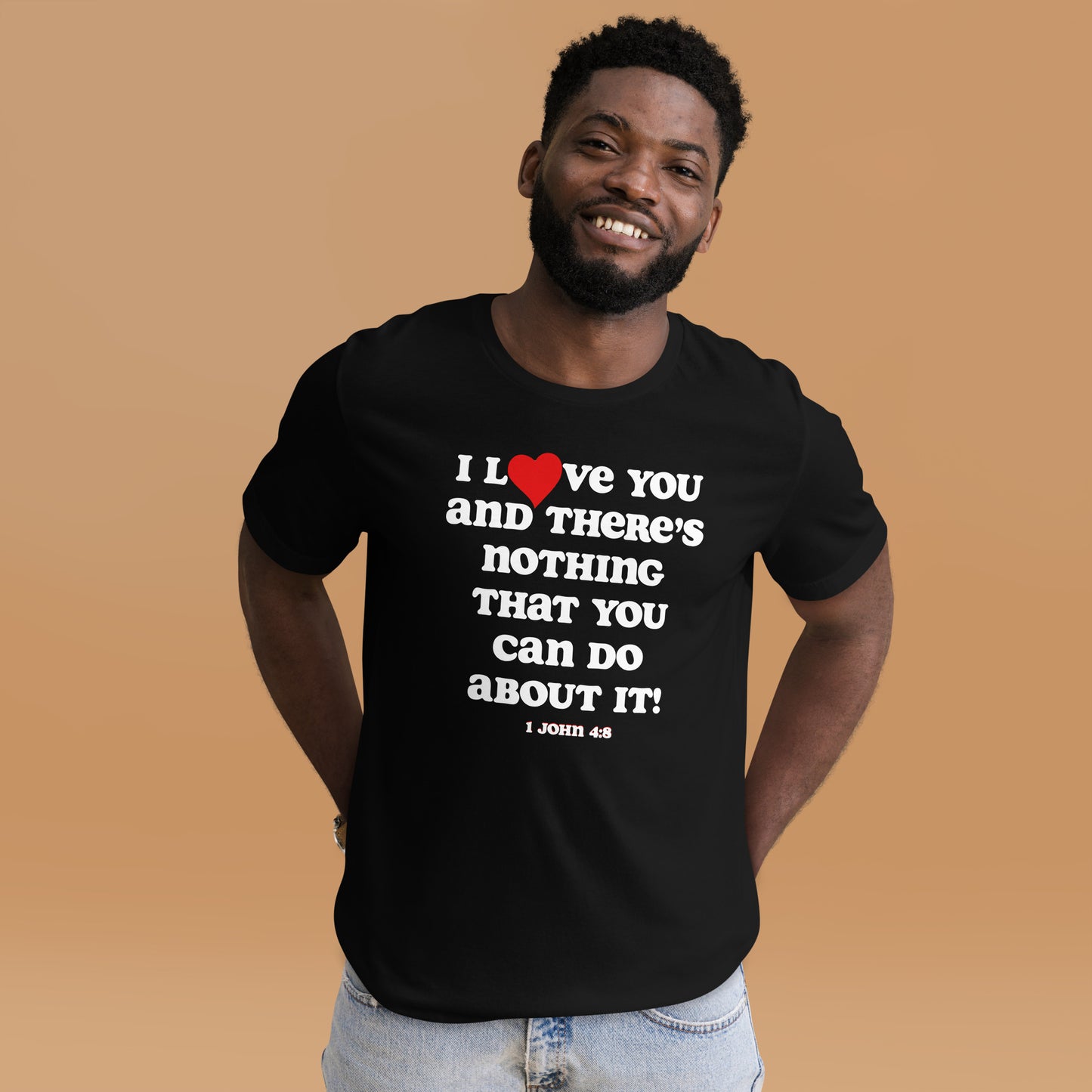 I Love You Unisex (Plus) t-shirt - White print