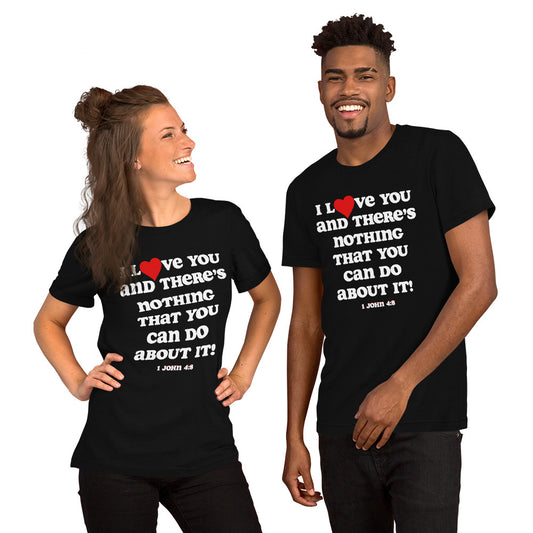 I Love You Unisex (Plus) t-shirt - White print
