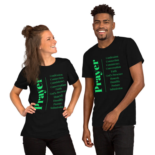 Prayer - Inspirational unisex t-shirt (Green print)