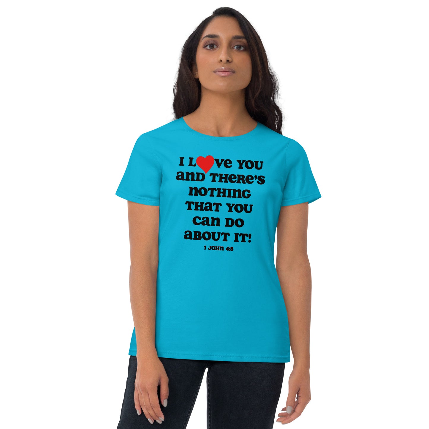 I Love You Women's Tee - Black Print