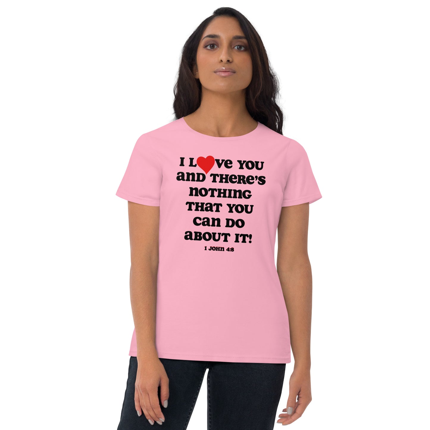 I Love You Women's Tee - Black Print