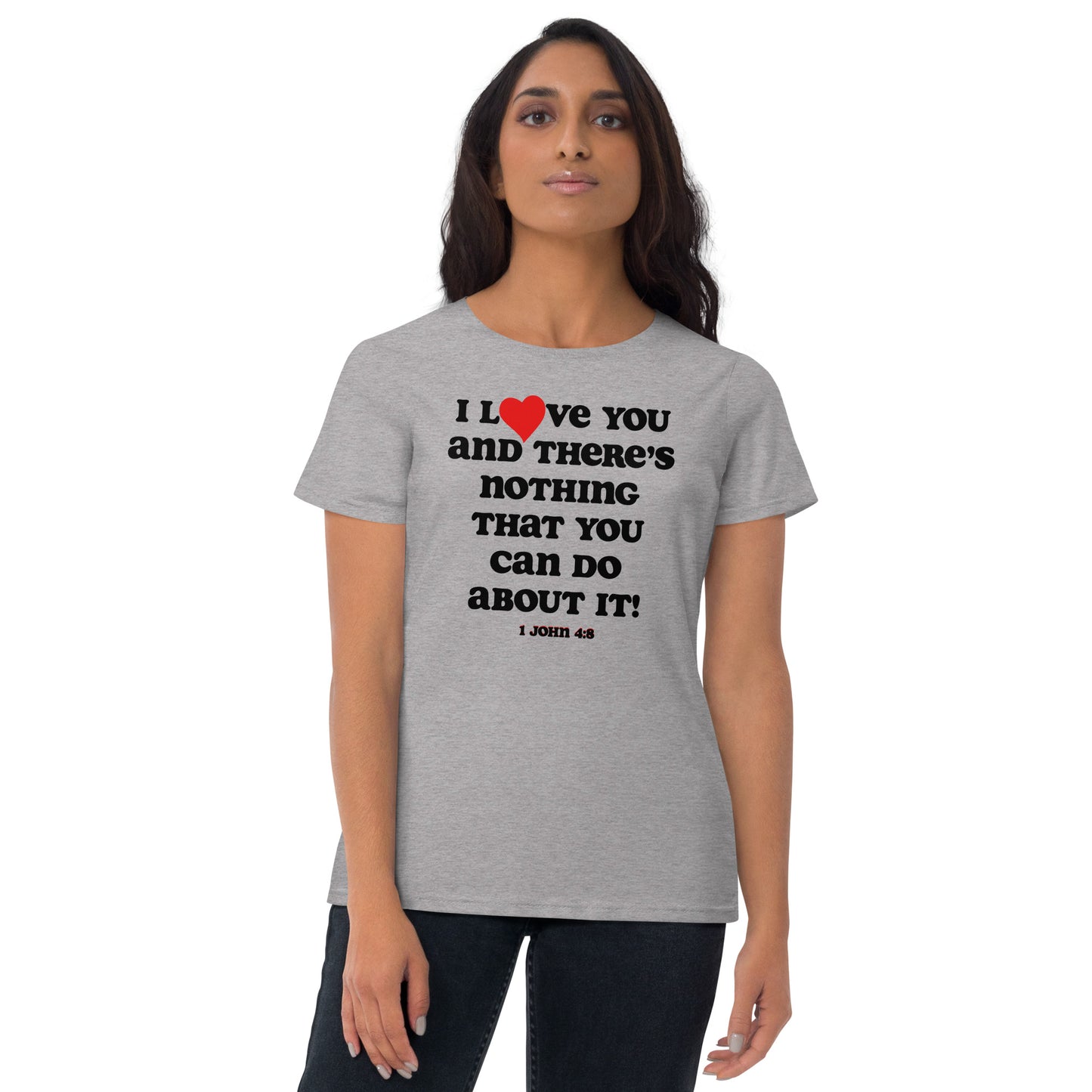 I Love You Women's Tee - Black Print