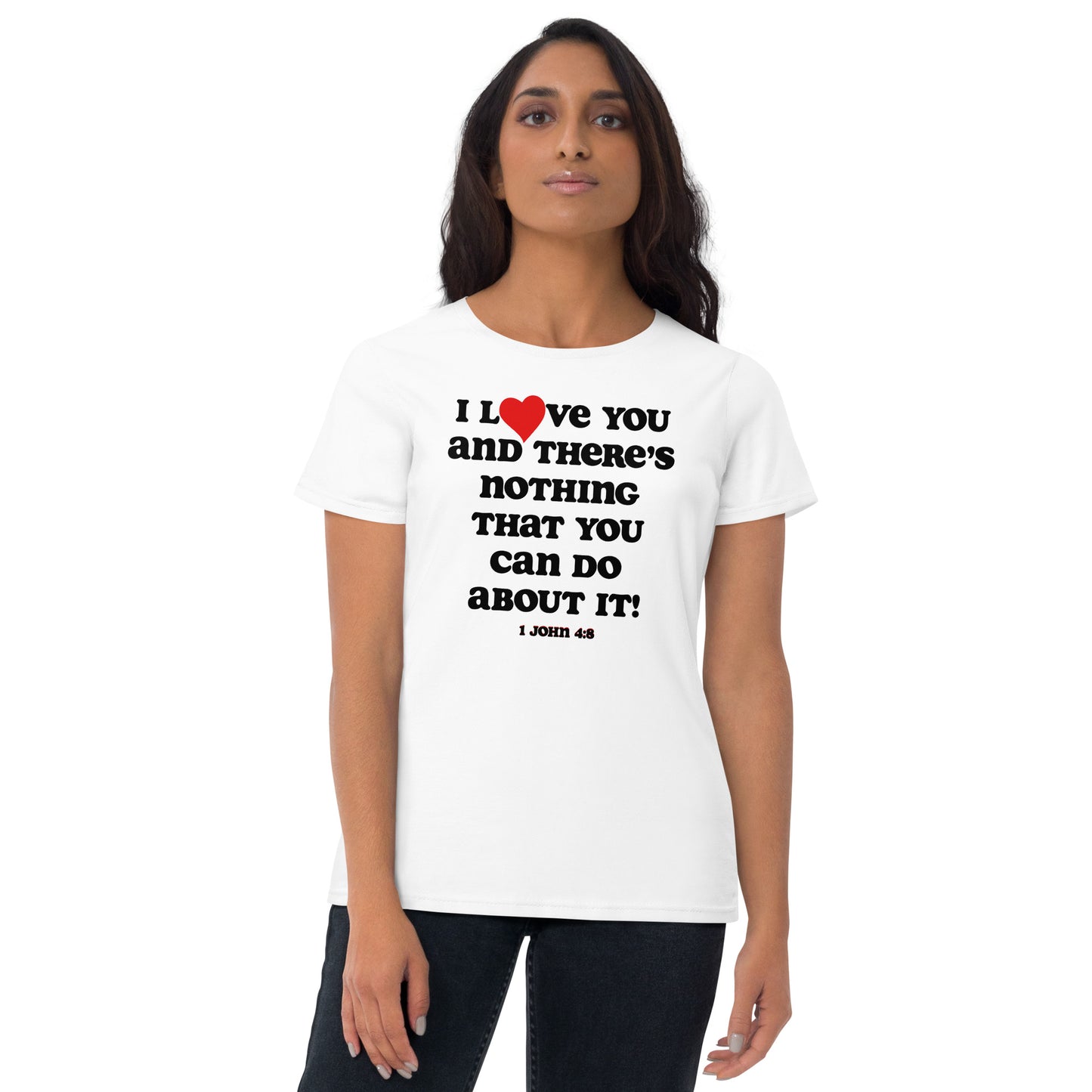 I Love You Women's Tee - Black Print