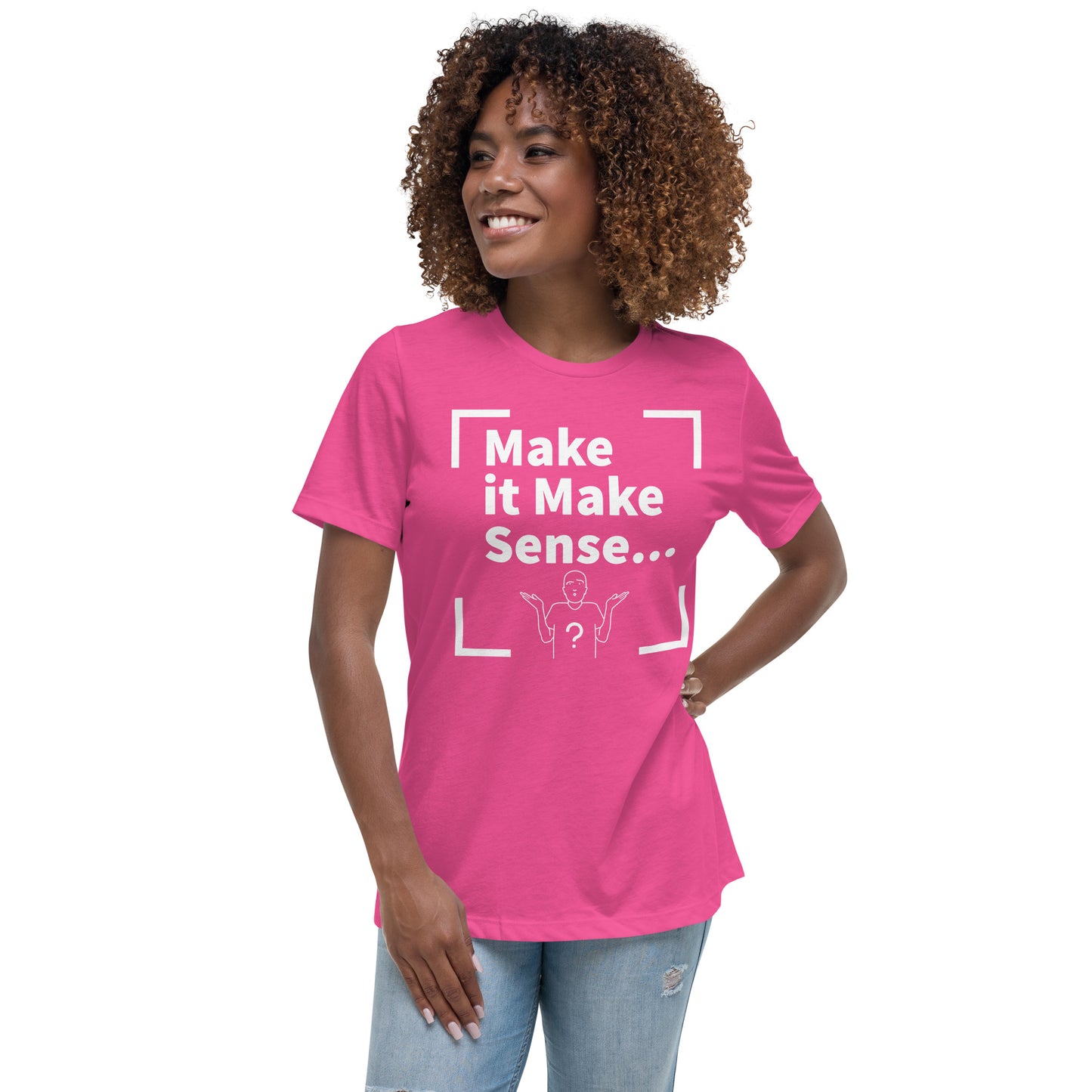 Make Sense Women's T-Shirt - White Print