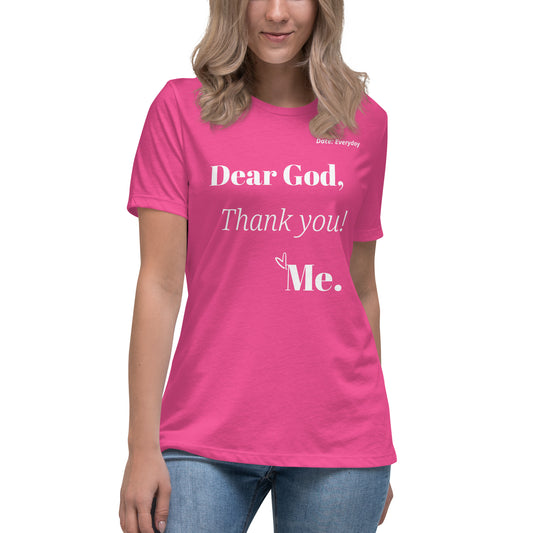 Dear God Women's Relaxed T-Shirt - Bright Colors