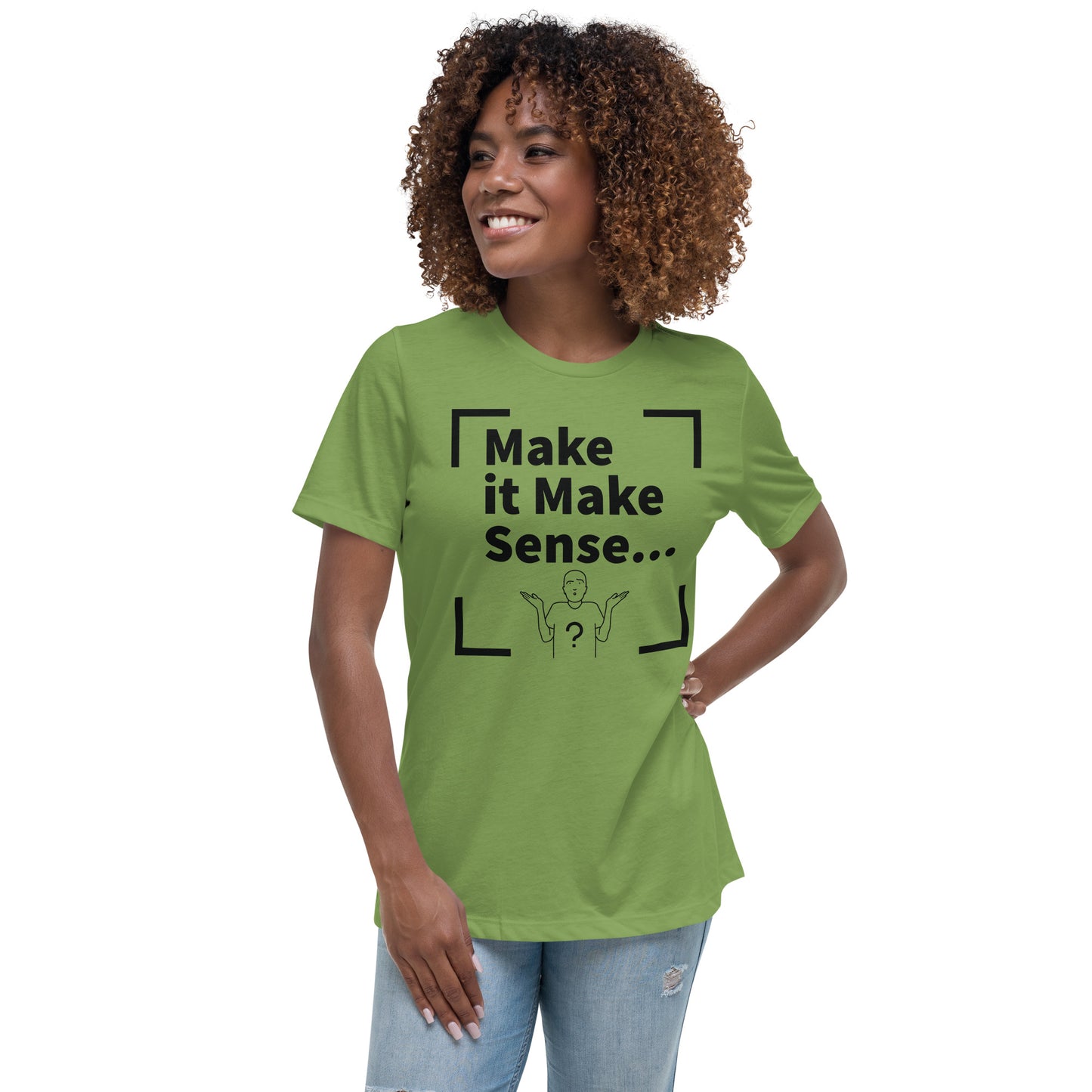 Make Sense Women's T-Shirt - Black Print