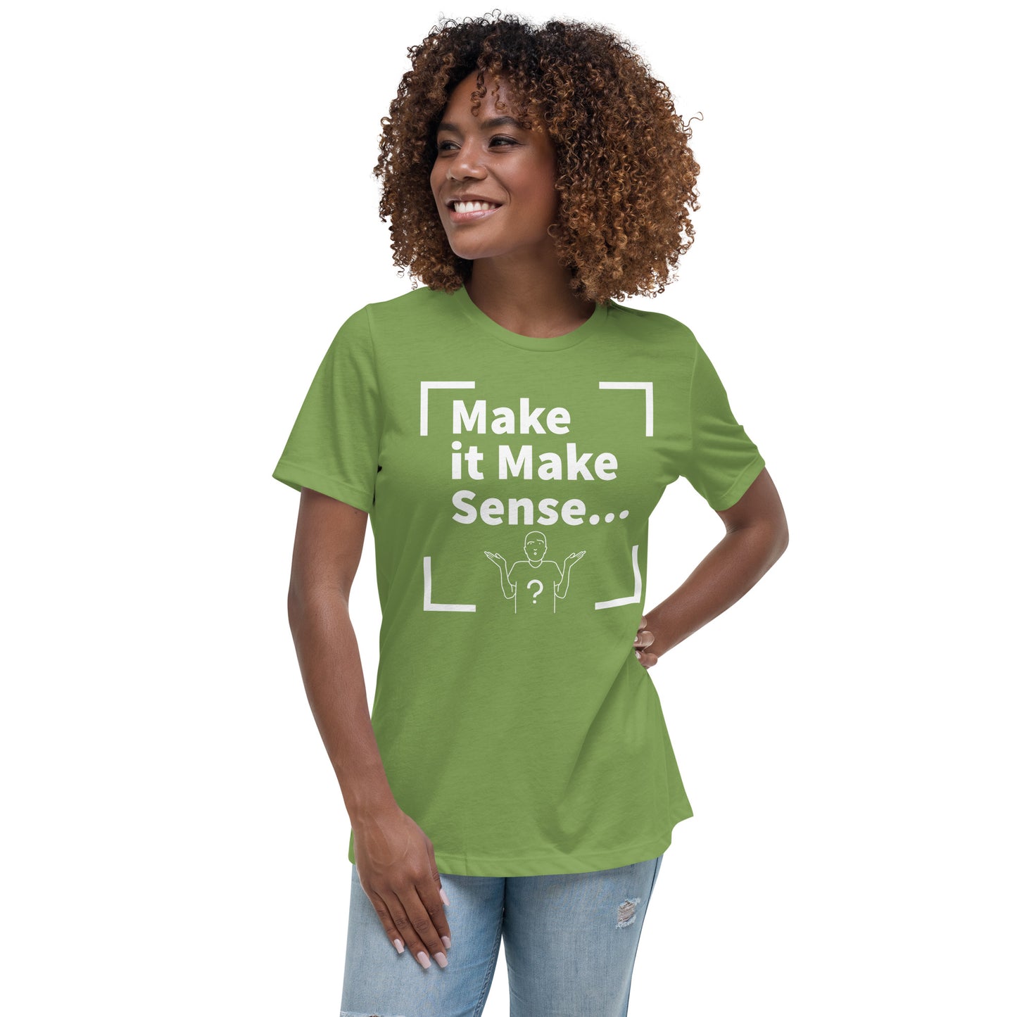 Make Sense Women's T-Shirt - White Print