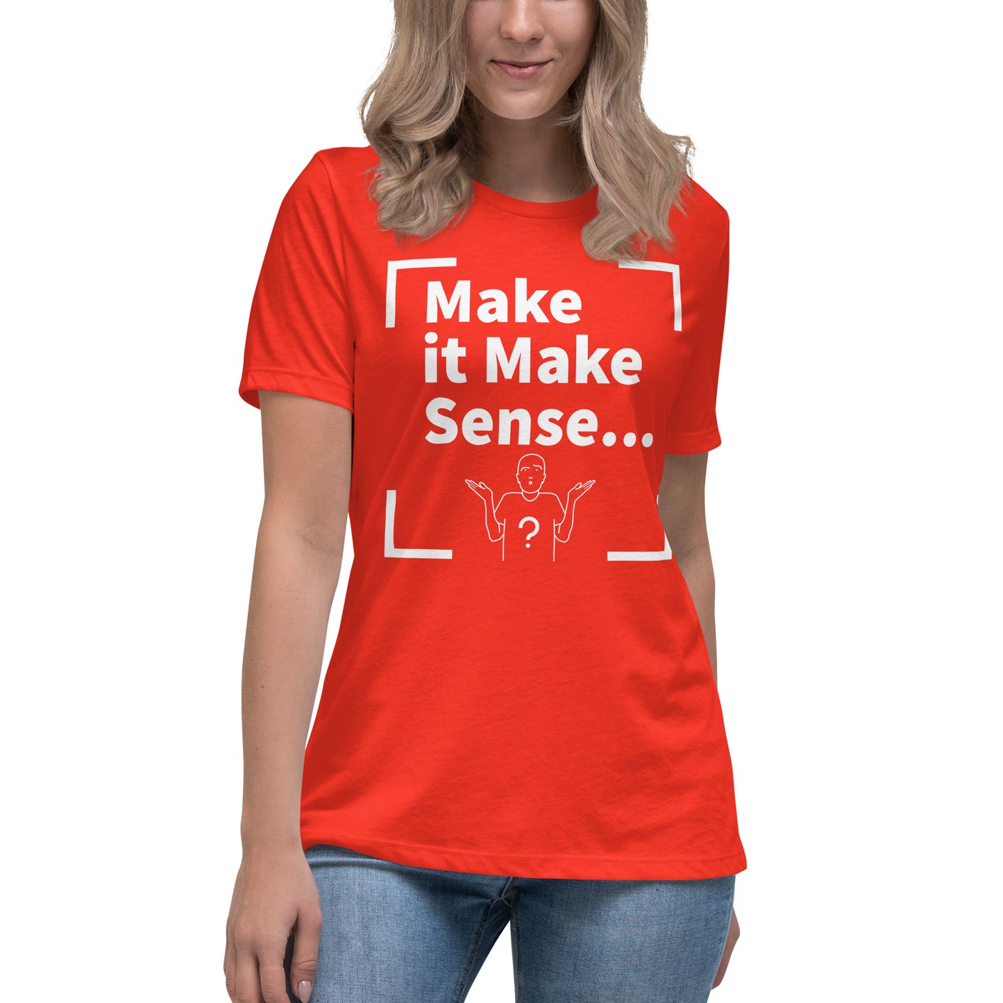 Make Sense Women's T-Shirt - White Print