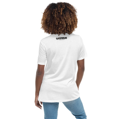 Godware Helmet Logo Women's Relaxed short-sleeved t-Shirt - Black logo