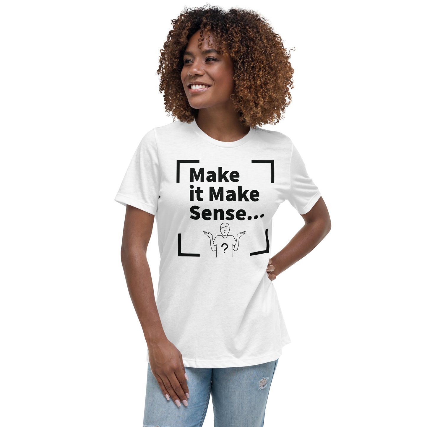 Make Sense Women's T-Shirt - Black Print